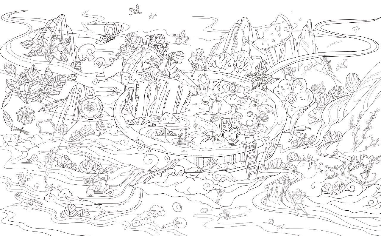 《乐享当下，必胜由我》 | 华为&必胜客特邀创作（图ZMjk3MDQyMTMy） - 创作习作 - 站酷设计师韩锐原创素材 - 站酷ZCOOL