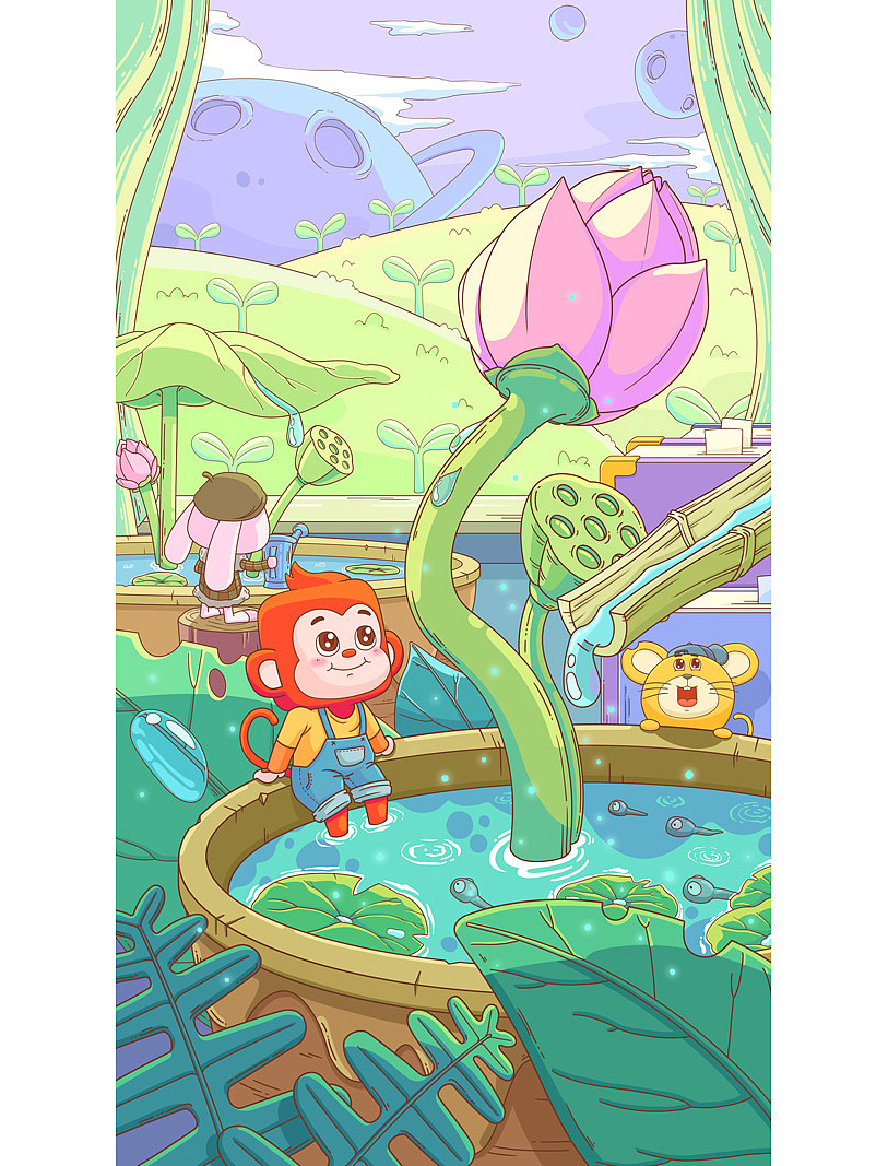 上半年的插画作业（图ZMzEwNDkzMTI0） - 儿童插画 - 站酷设计师大大大松原创素材 - 站酷ZCOOL
