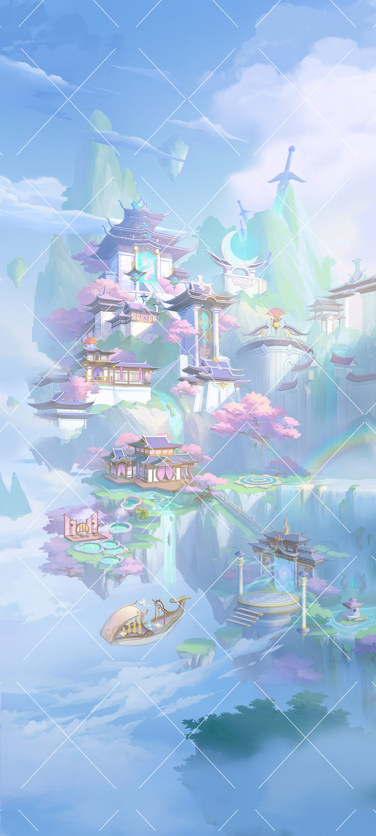 乙女場景设计,插图场景设计