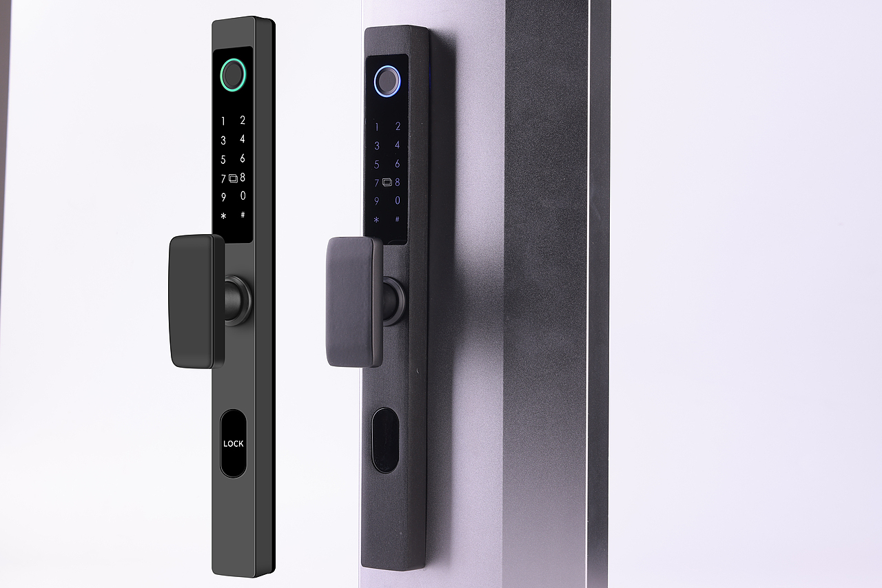 断桥铝指纹锁精修、主图、详情页