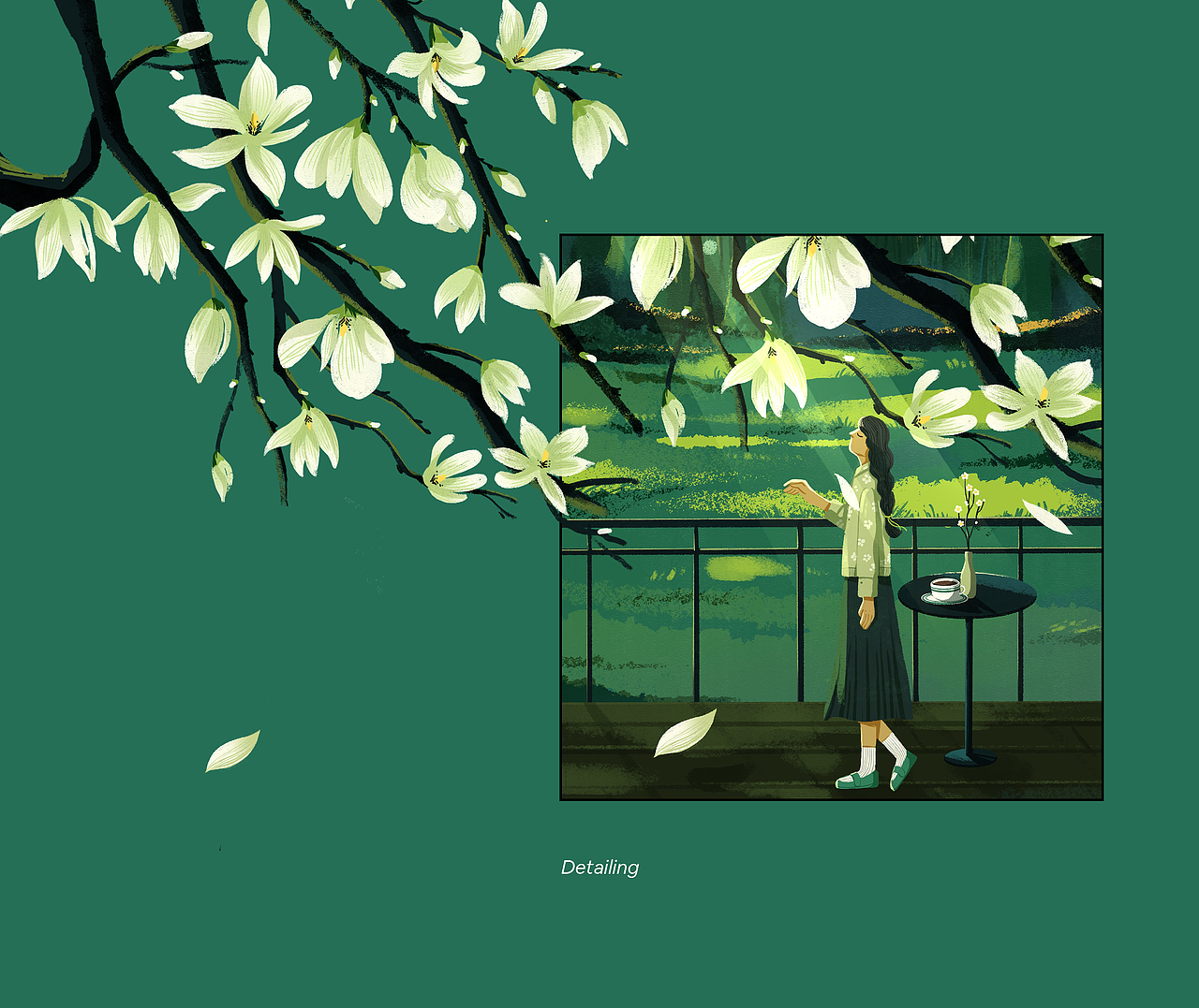 Memories of spring（图ZMzAwNDE1NzA4） - 创作习作 - 站酷设计师倩JadeZhang原创素材 - 站酷ZCOOL