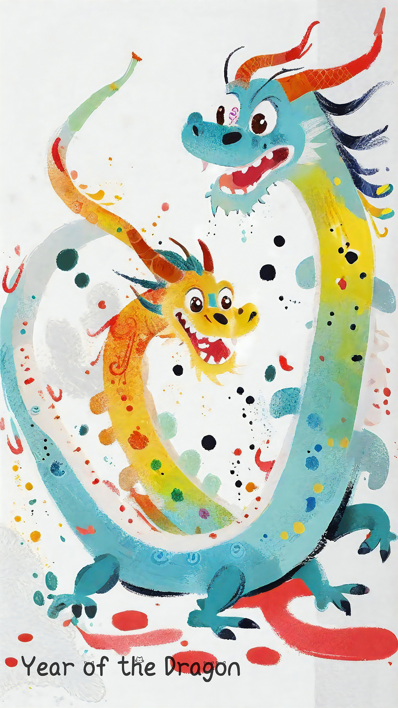 🐉 🎨 呆萌水彩龙，萌化了（图ZMzU5ODU1MzIw） - 儿童插画 - 站酷设计师Abby迷你兜兜原创素材 - 站酷ZCOOL