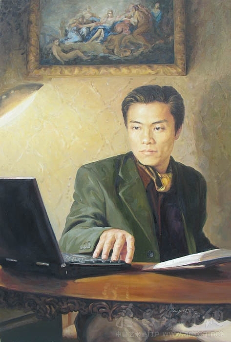 2008年-2010年几张商页油画肖像定制