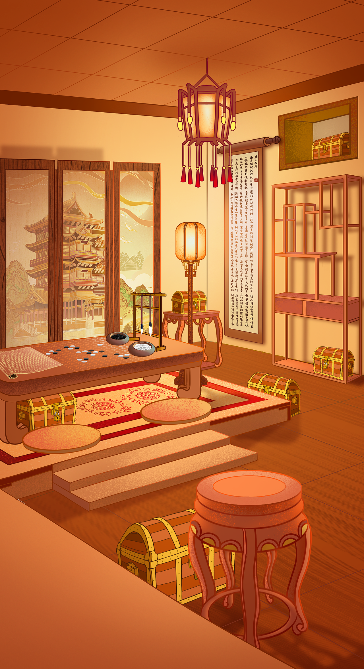 H5交互壁纸|OPPO×滕王阁（图ZMzI3OTE1ODQ4） - 商业插画 - 站酷设计师泽沐插画原创素材 - 站酷ZCOOL