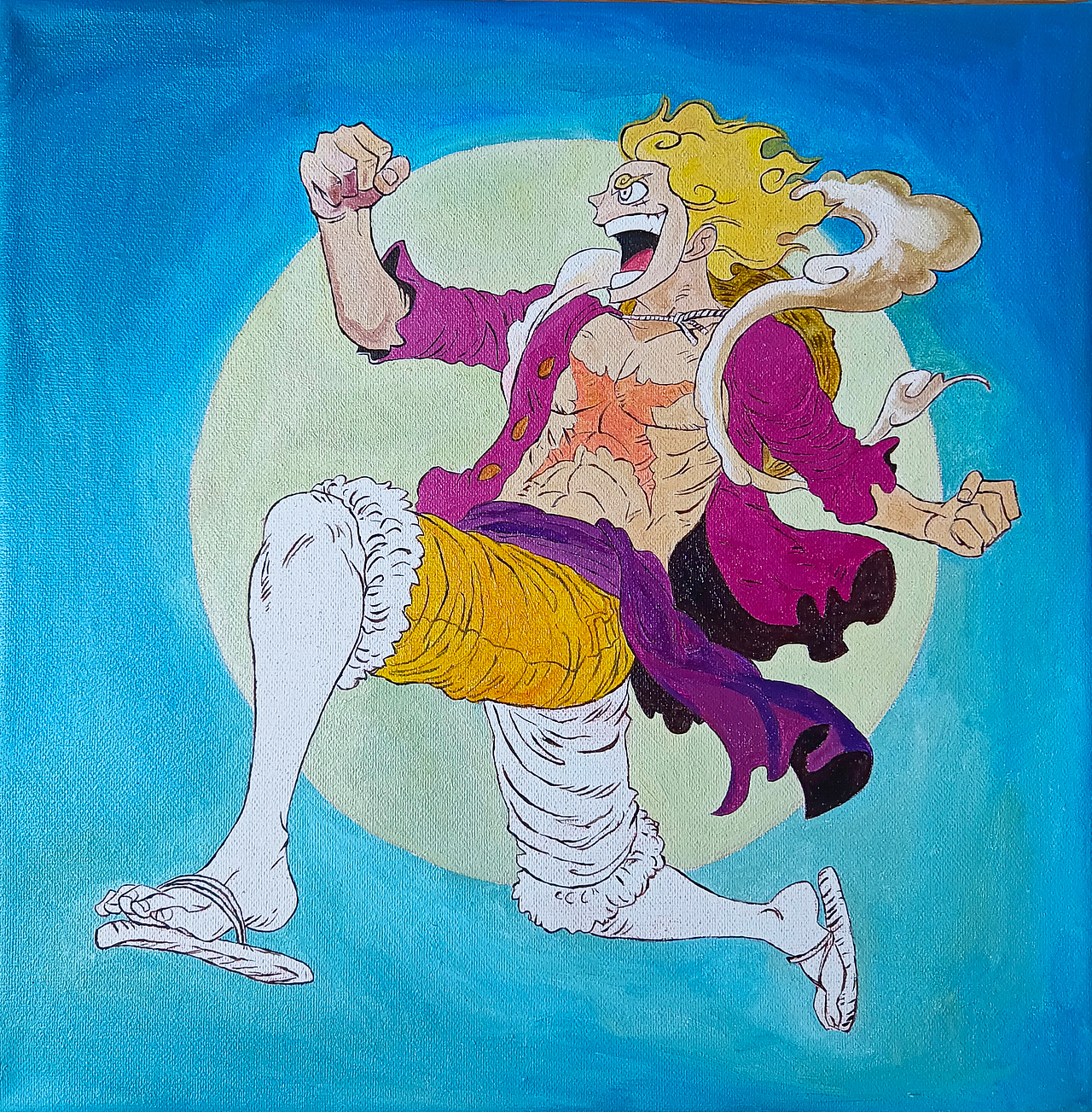 手绘《五档尼卡路飞》（图ZMzUyNTU2NjA0） - 绘画 - 站酷设计师小研手绘原创素材 - 站酷ZCOOL