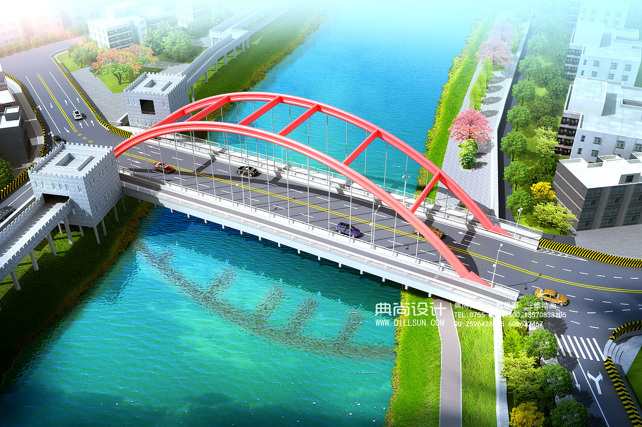 桥梁设计效果图