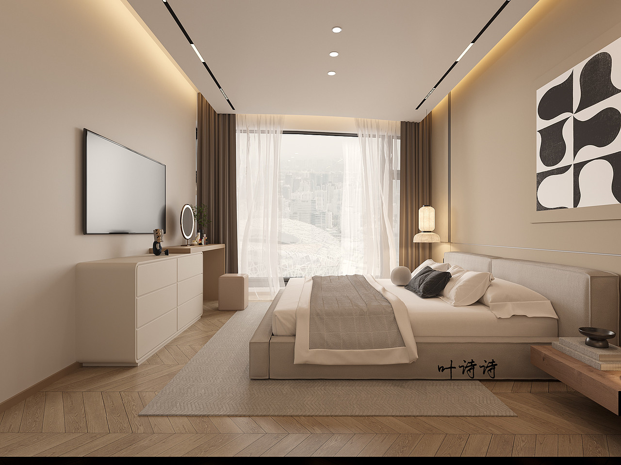 现代极简风,空间干净纯粹