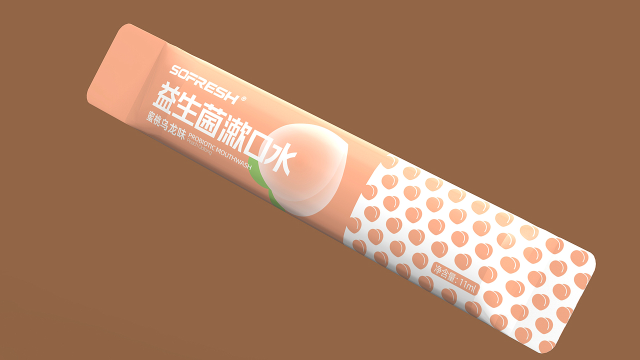 SOFRESH益生菌漱口水包装设计 | 原创 插画