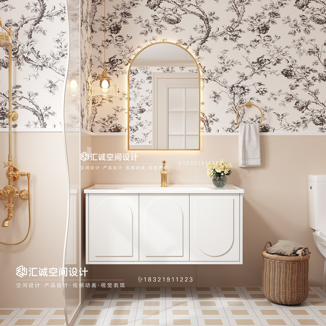3D法式轻中古风浴室柜（图ZMzQxOTA5NDYw） - 产品 - 站酷设计师未见山海的夏夏原创素材 - 站酷ZCOOL