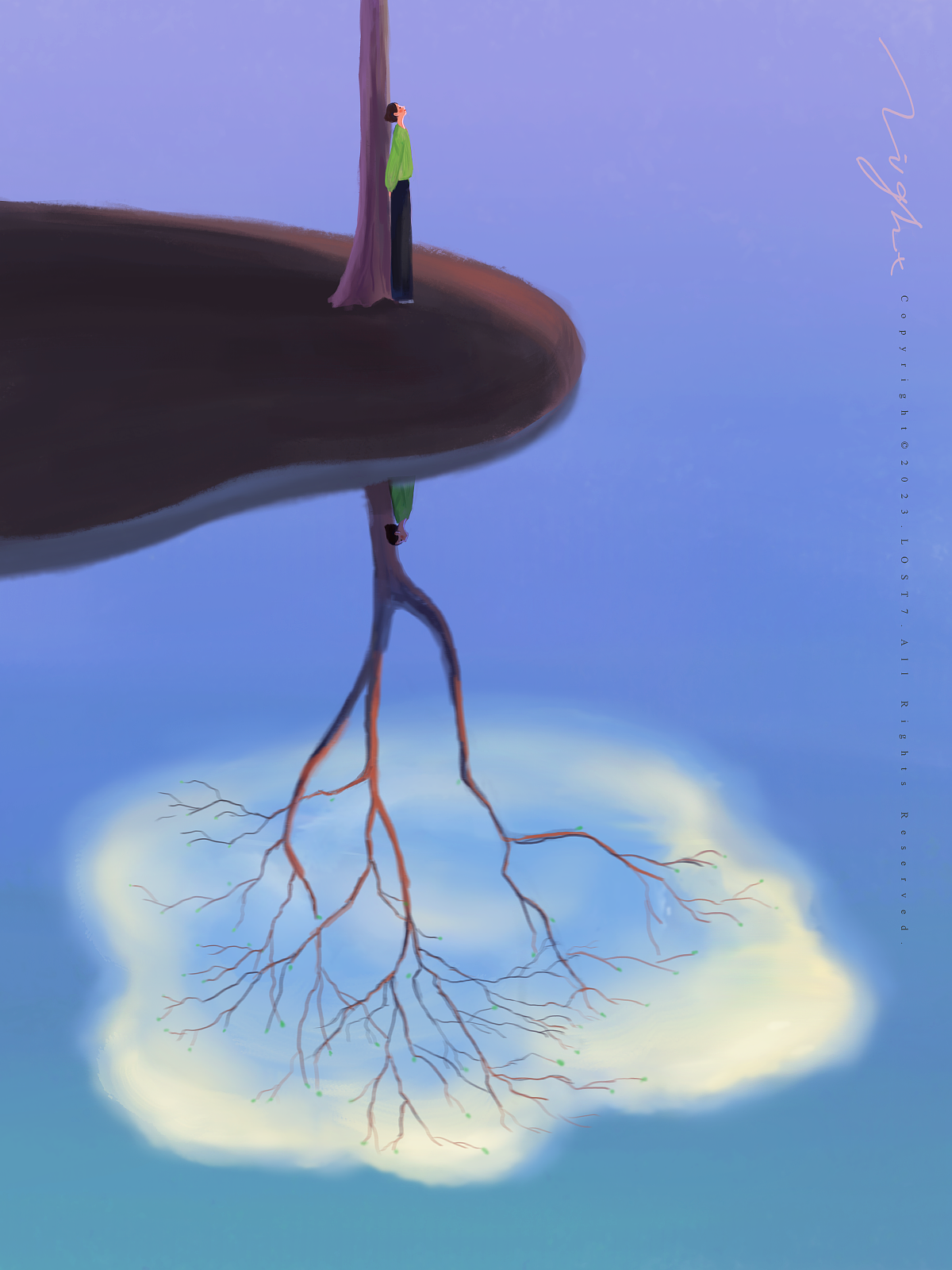 树:好久不见
云:好久不见<br>短暂的相聚