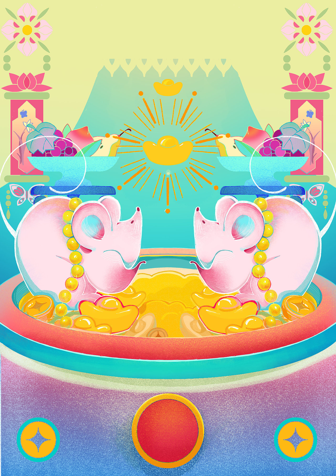 十二生肖原创插画