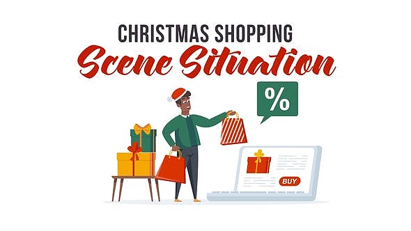 AE模板 | 简洁卡通动态动漫圣诞购特现场情况标题片头（图ZMzY3MDkyMzY0） - 影视后期 - 站酷设计师猿文件网官方账号原创素材 - 站酷ZCOOL