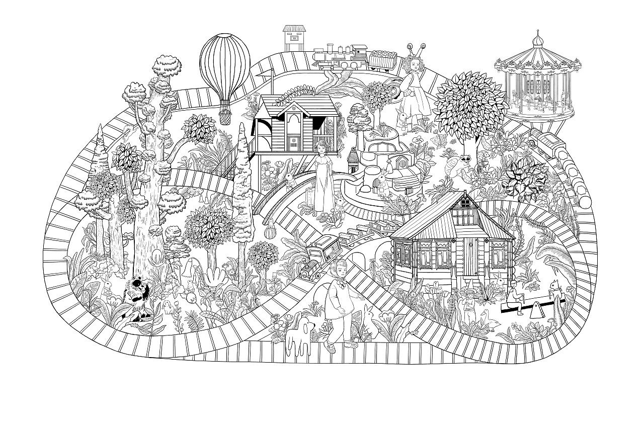 最初的线稿完成版