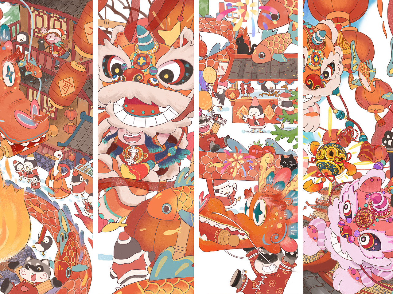 元宵节-舞龙舞狮