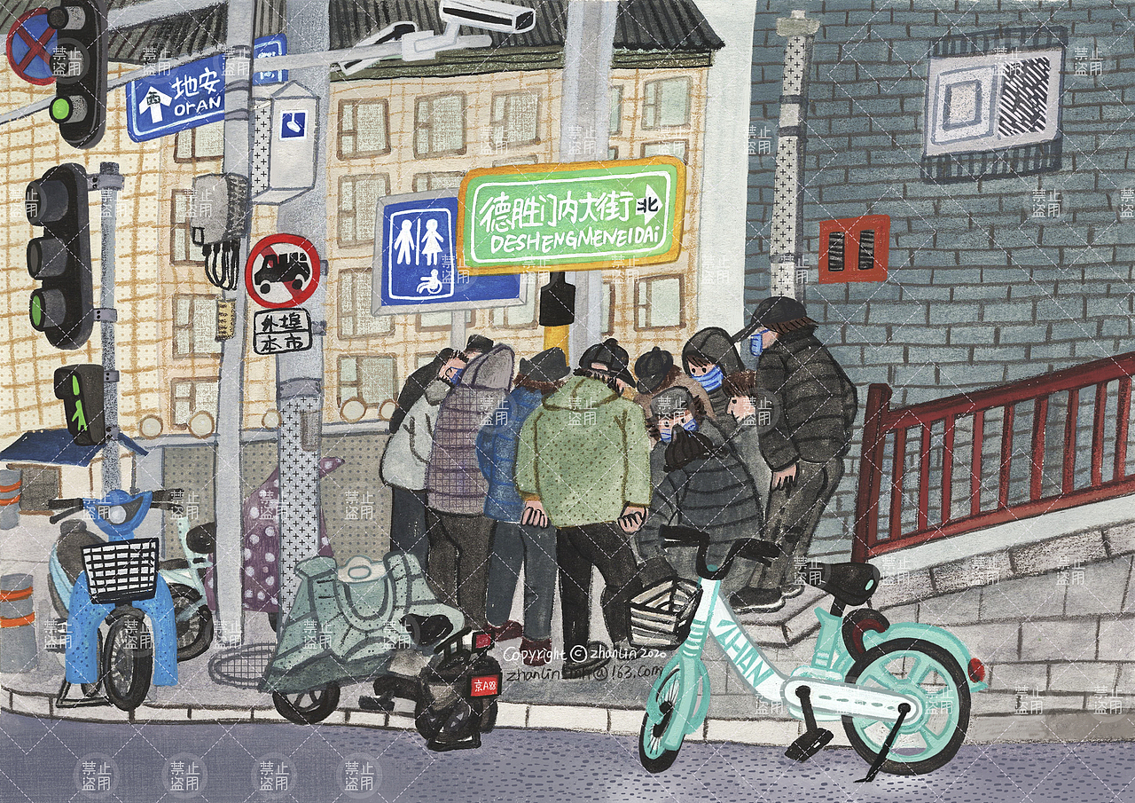 金风车、博洛尼亚入围作品《温暖的胡同》（图ZMzIwNDMxMzM2） - 儿童插画 - 站酷设计师插画师战琳原创素材 - 站酷ZCOOL