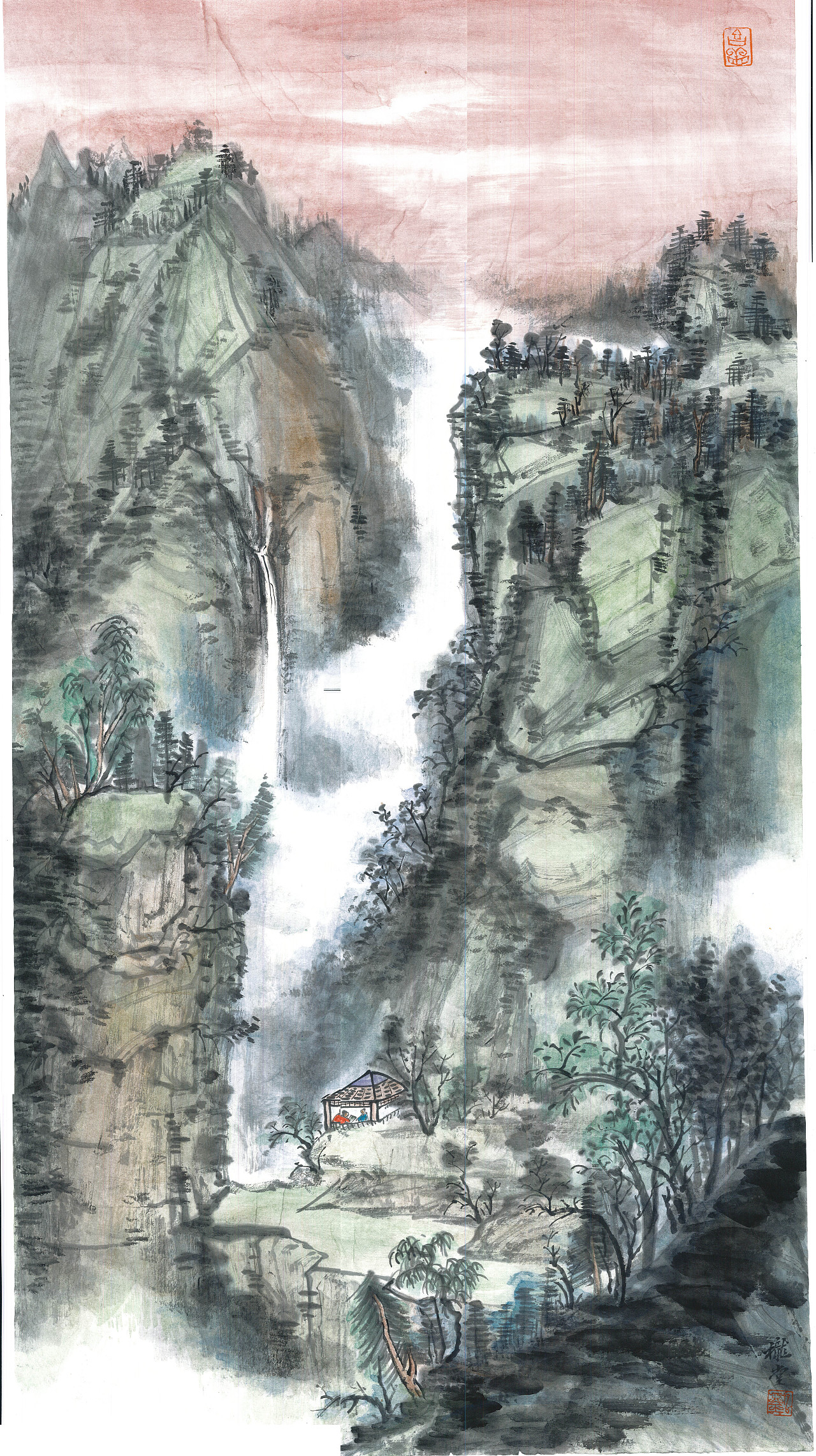 包含传统文人画风韵的岁寒三友（图ZMzYwMjk3MTg4） - 绘画 - 站酷设计师九四无影无踪原创素材 - 站酷ZCOOL