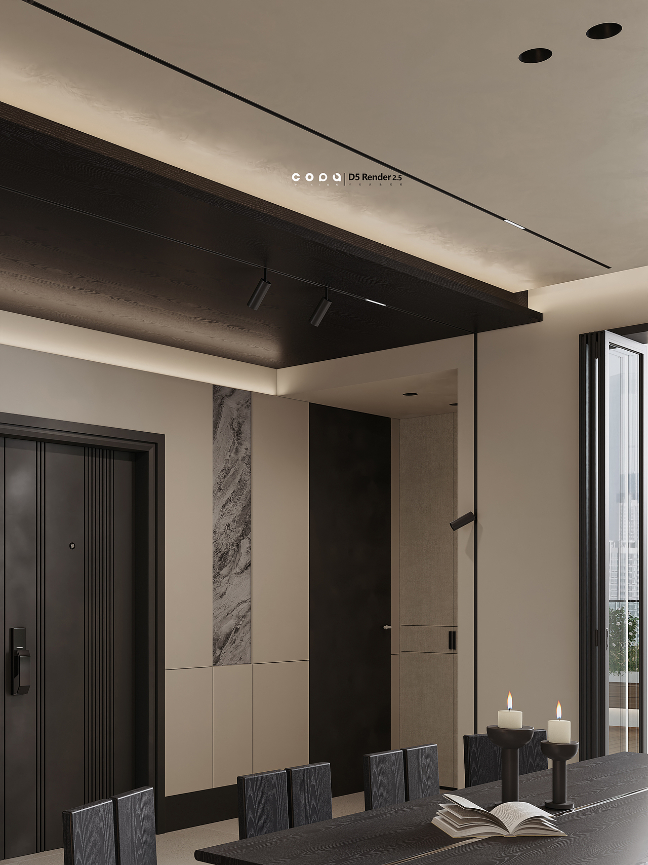 D5渲染器暗黑系视觉表现|壹木空间 靠背视觉联合出品（图ZMzU0MDU3MjY0） - 家装设计 - 站酷设计师靠背高端视觉表现原创素材 - 站酷ZCOOL