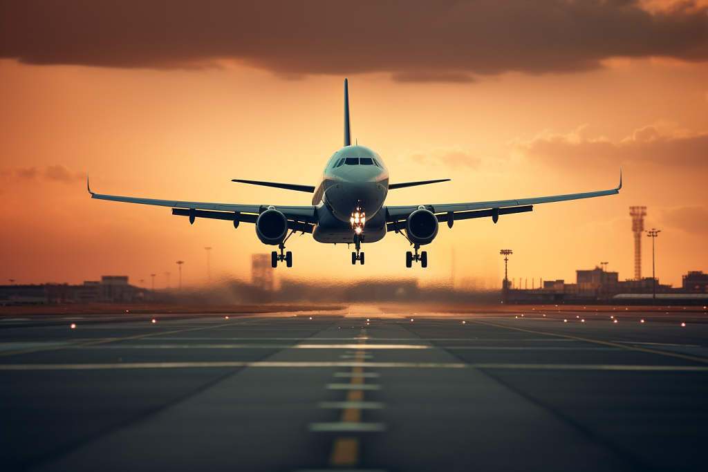 设图网|飞机起飞航空摄影图