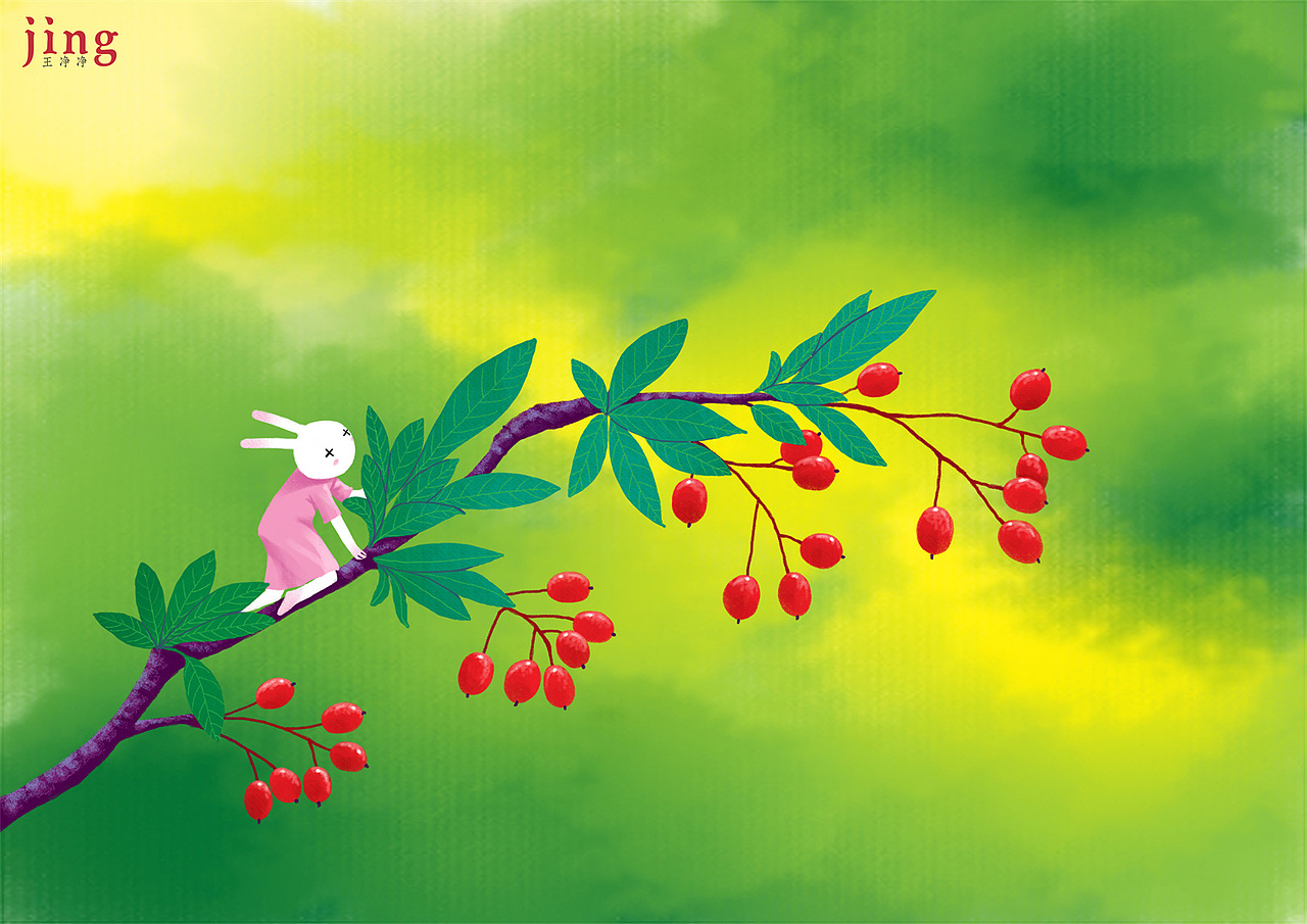 兔年插画合集 60幅艾玩兔横版壁纸插画（图ZMzEzNDI0NTMy） - 儿童插画 - 站酷设计师画儿晴天原创素材 - 站酷ZCOOL