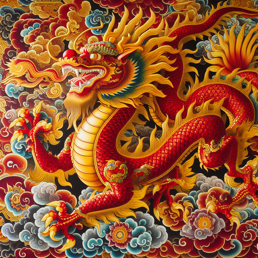 中国传统纹样-生肖-龙-AIGC（图ZMzYxNjA3Nzcy） - AI作品 - 站酷设计师AoYan原创素材 - 站酷ZCOOL