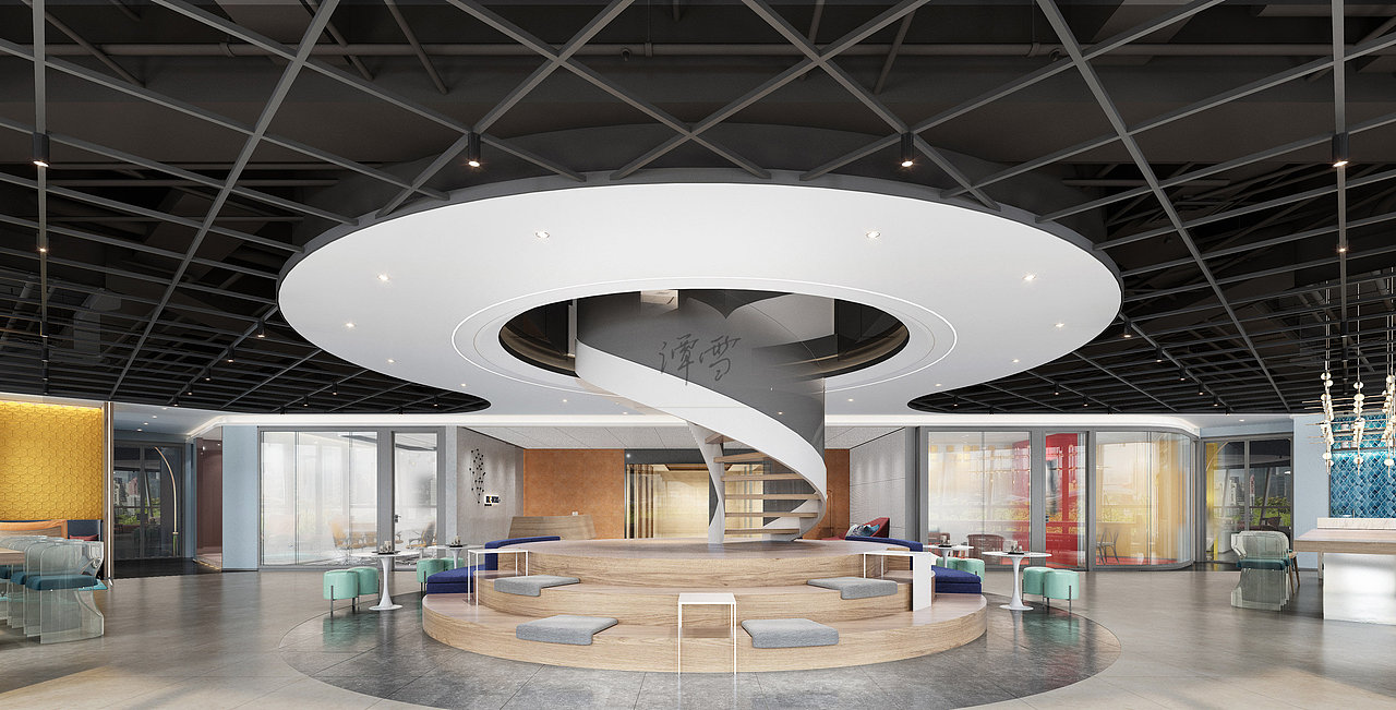 工装/现代办公室效果图案例