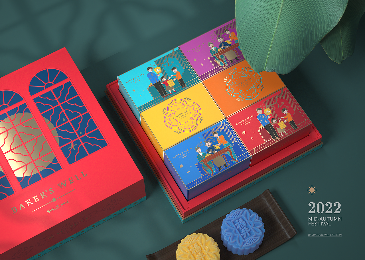 包装设计 | SINGAPORE-BAKER'S WELL中秋月饼包装设计（图ZMzE1NDY2NjA0） - 包装 - 站酷设计师鼎峰台原创素材 - 站酷ZCOOL