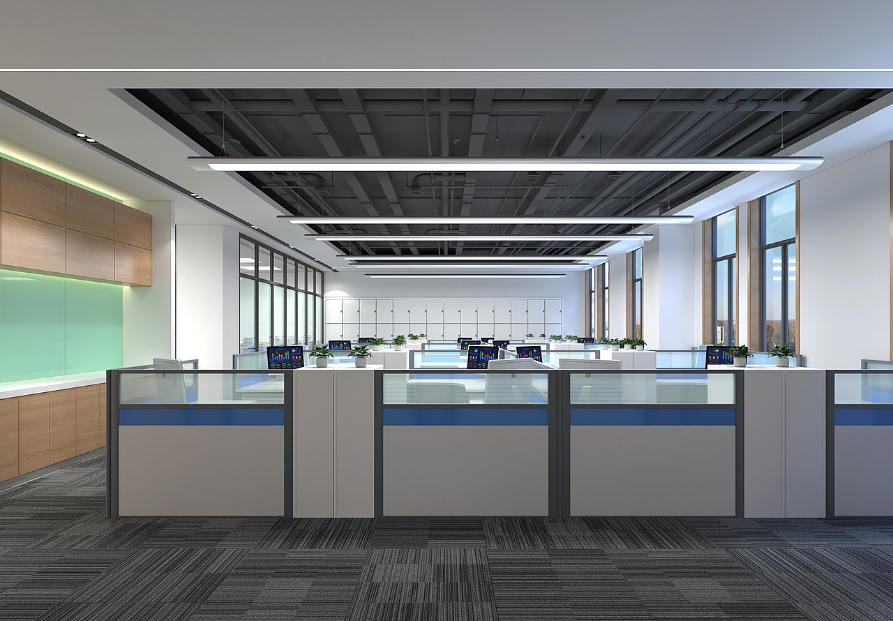 600平知名企业办公空间改造方案