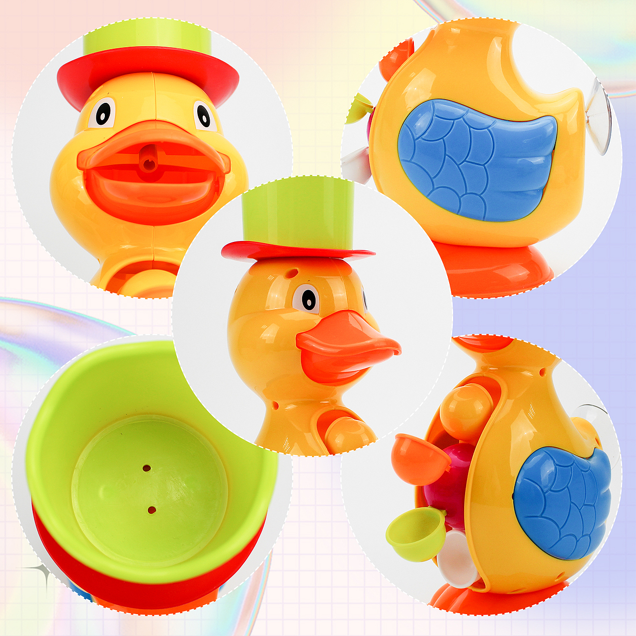 亚马逊玩具小黄鸭组合套装