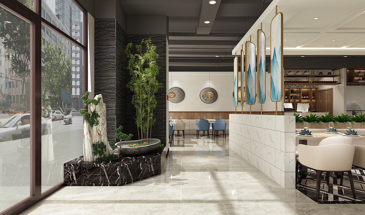 银川装修公司|银川面馆装修设计效果图