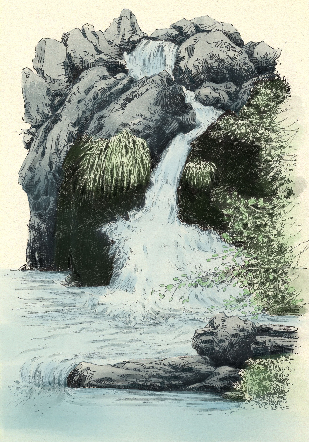 钢笔风景手绘（图ZMzU3Njk1MTc2） - 绘本 - 站酷设计师胜胜呀原创素材 - 站酷ZCOOL