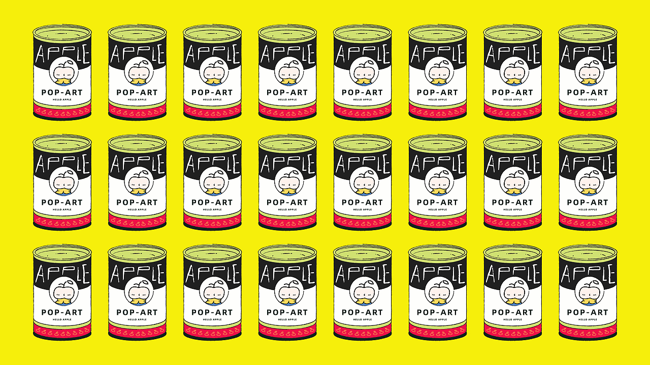 #世界名画100#《苹果艺术家》（图ZMzQzOTI2MzQ4） - 艺术插画 - 站酷设计师三水治原创素材 - 站酷ZCOOL