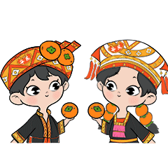 举报62分享原创作品平面ip形象吉祥物表情包ip瑶族妃lalaip35妃lala重