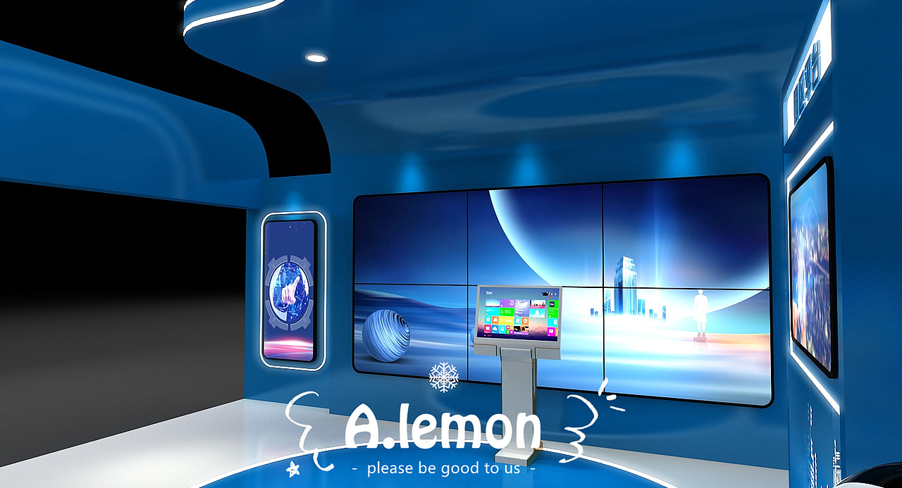 蓝卓科技展位（图ZMzM4NjkyODcy） - 展陈设计 - 站酷设计师柠檬之恋原创素材 - 站酷ZCOOL