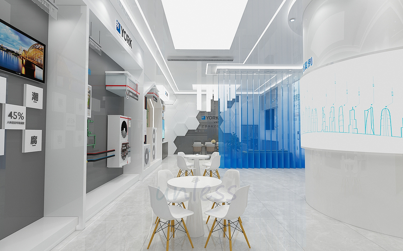 约克中央空调店面设计（图ZMzYzODczOTc2） - 展陈设计 - 站酷设计师Bigggg原创素材 - 站酷ZCOOL