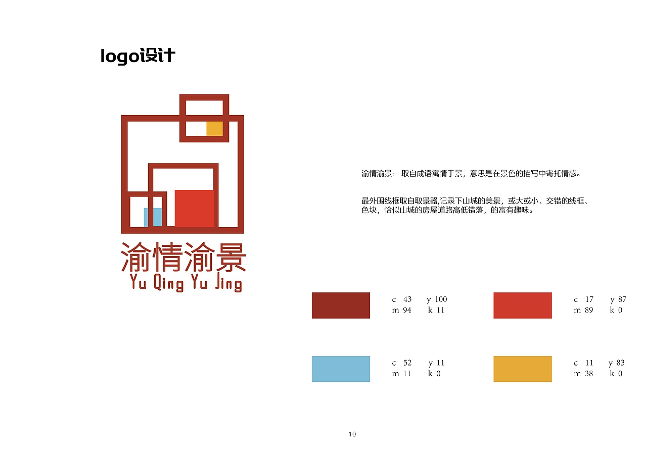 “渝情渝景”LOGO设计(部分)