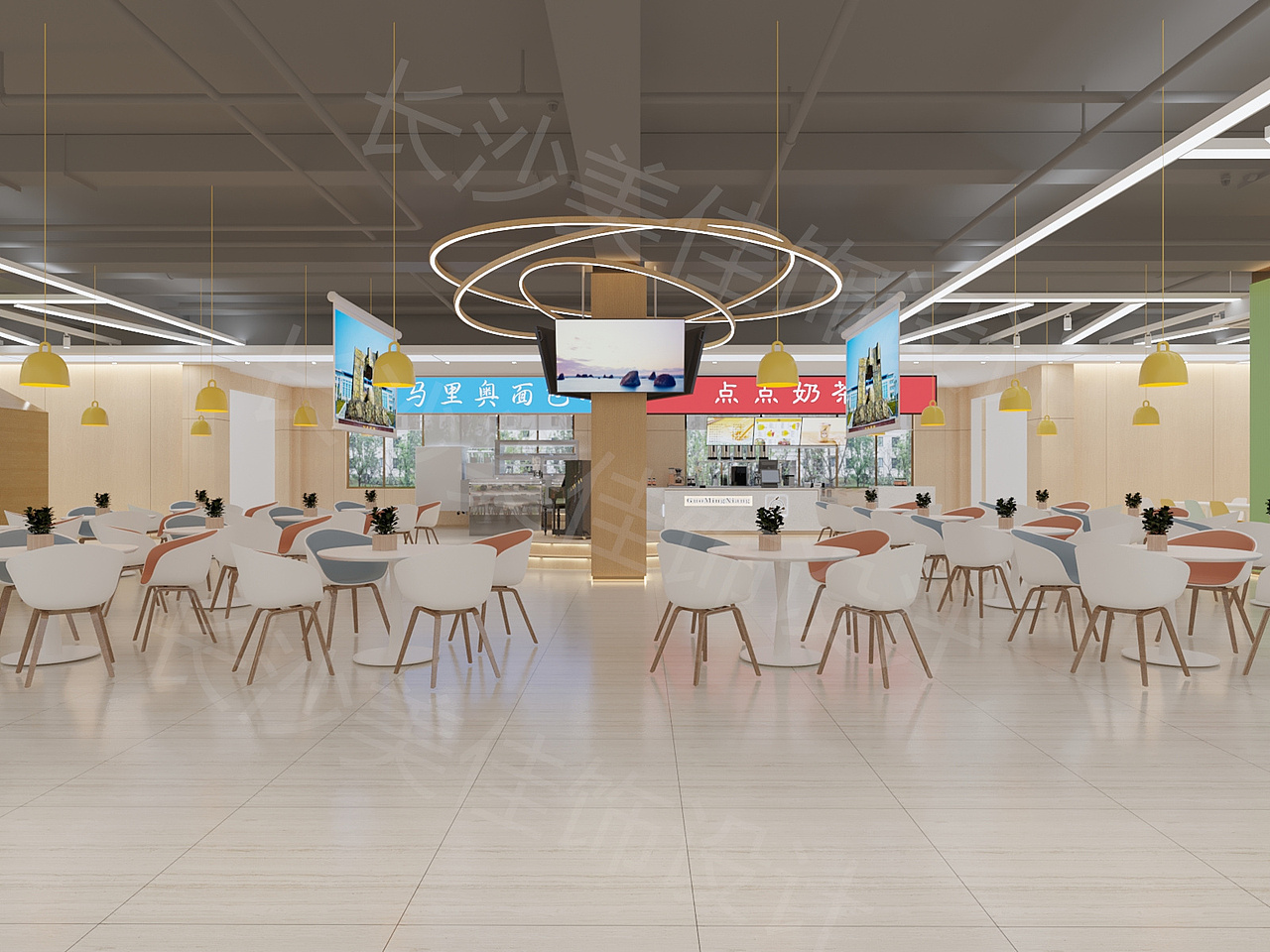 大学食堂招标设计;食堂全案设计