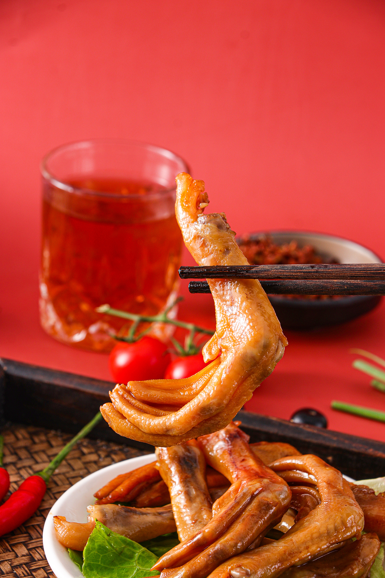 鸭爪香辣鸭掌熟食 卤味鸭脚 鸭掌鸭脚泡无骨鸭爪（图ZMzU4MTg3OTk2） - 美食摄影 - 站酷设计师光绪摄影工作室原创素材 - 站酷ZCOOL