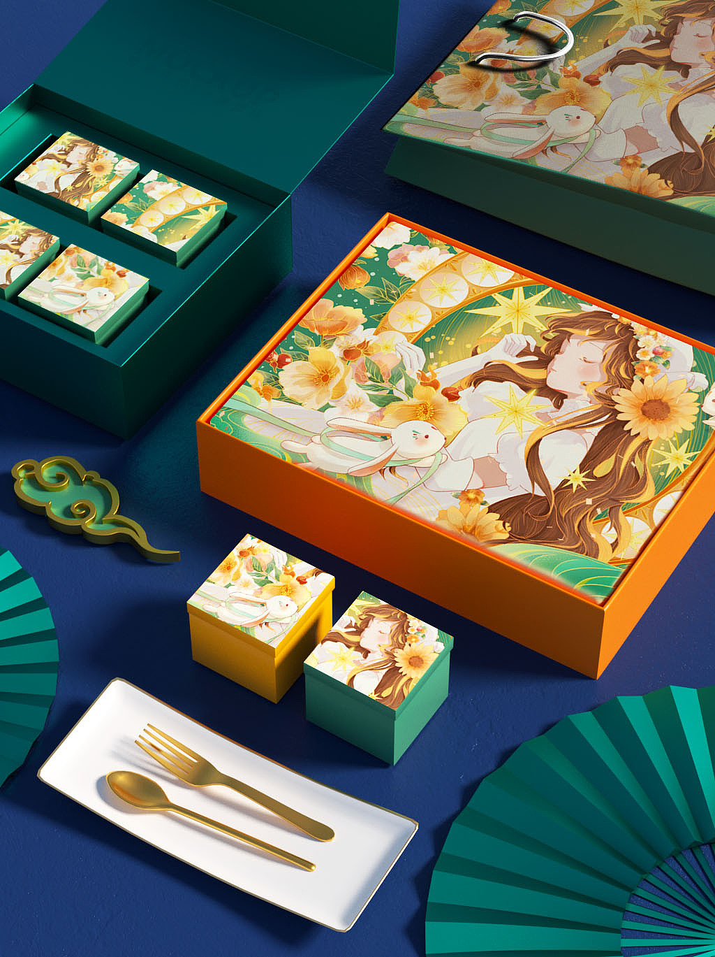 中秋插画——花好月圆夜之梦（图ZMzUxMDU0OTg4） - 商业插画 - 站酷设计师白椰子子原创素材 - 站酷ZCOOL