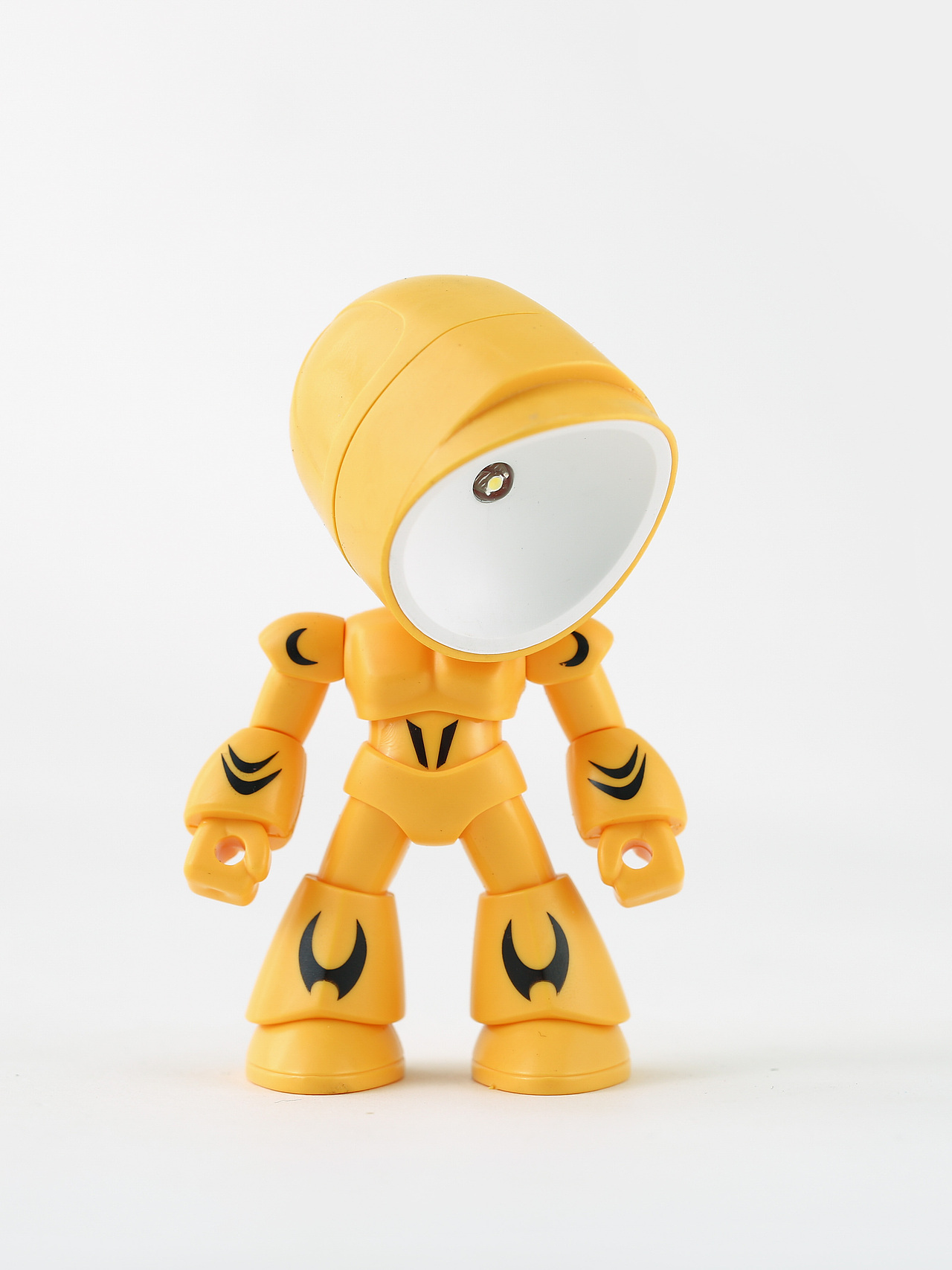 机器人玩具发光小夜灯拍摄