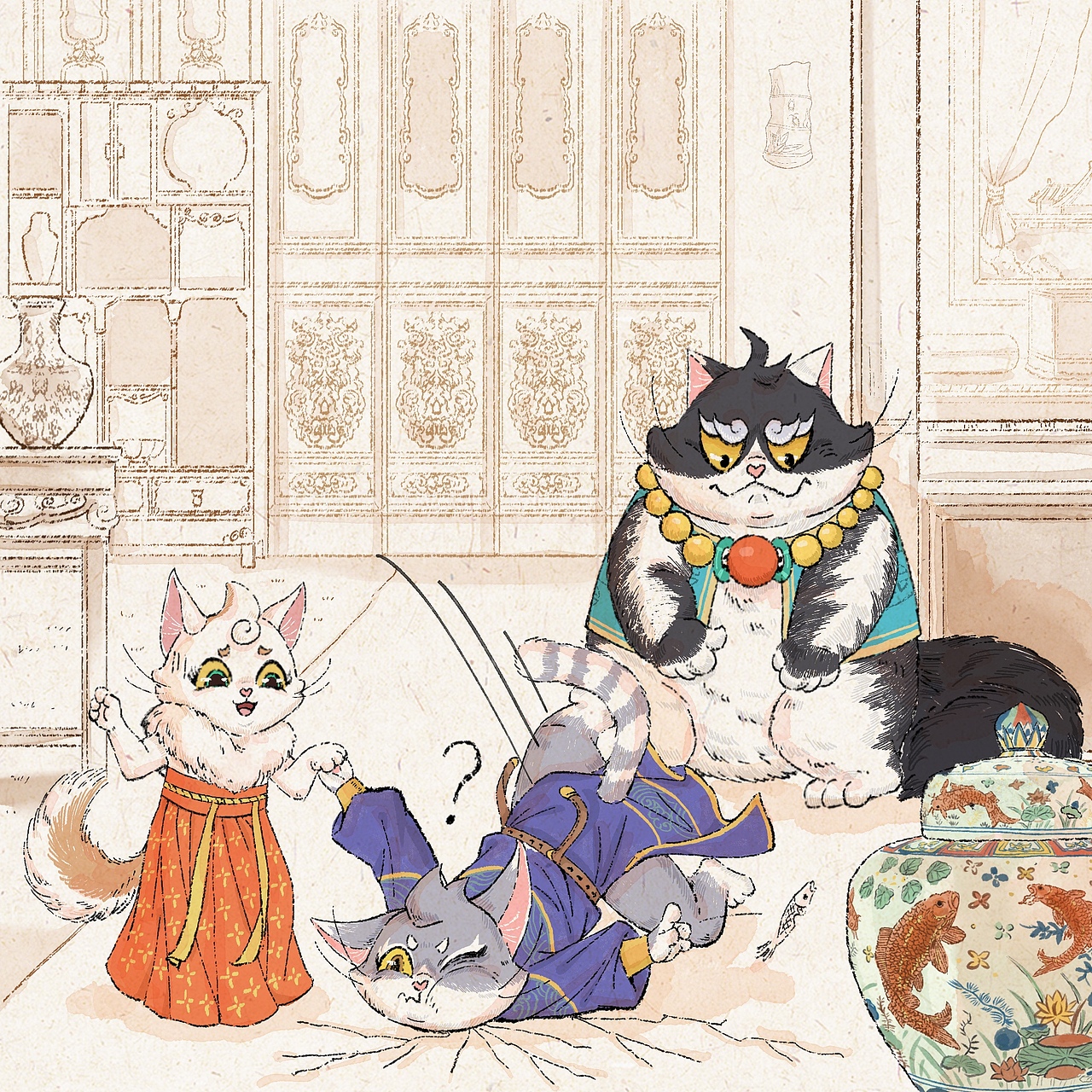 《喵堂之上》小说插画汇总