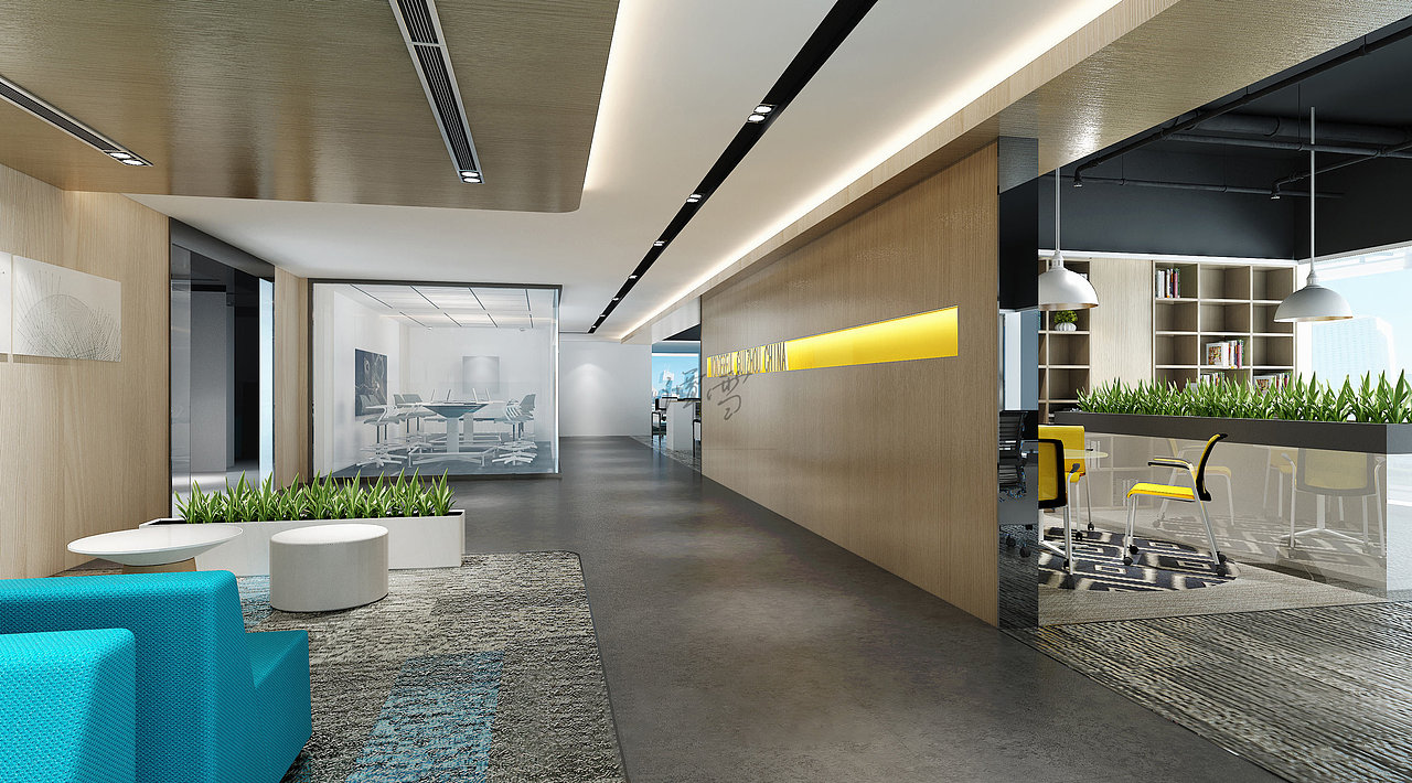 工装/现代办公室效果图案例