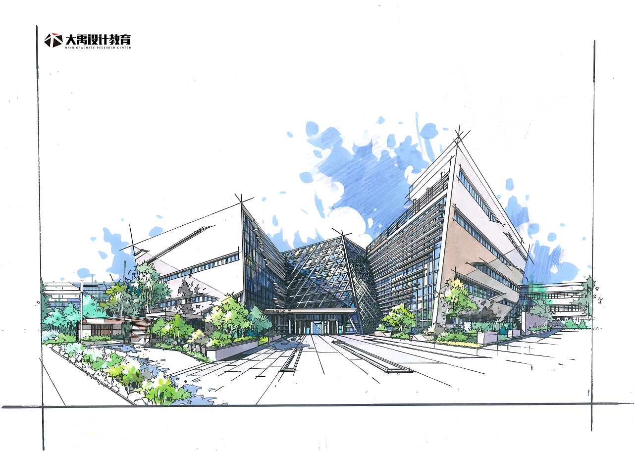 手绘培训 手绘效果图表现 大禹手绘