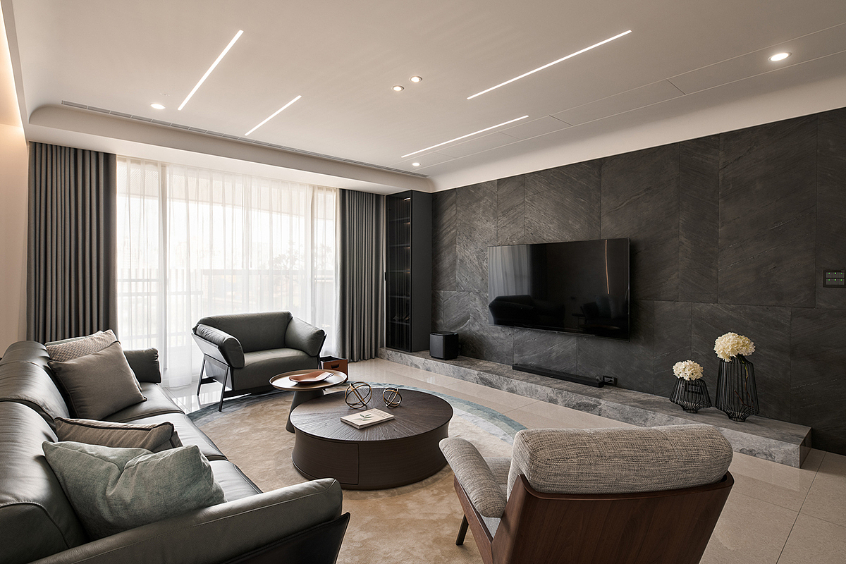 家装设计案例鉴赏——现代简约风度假感三居室