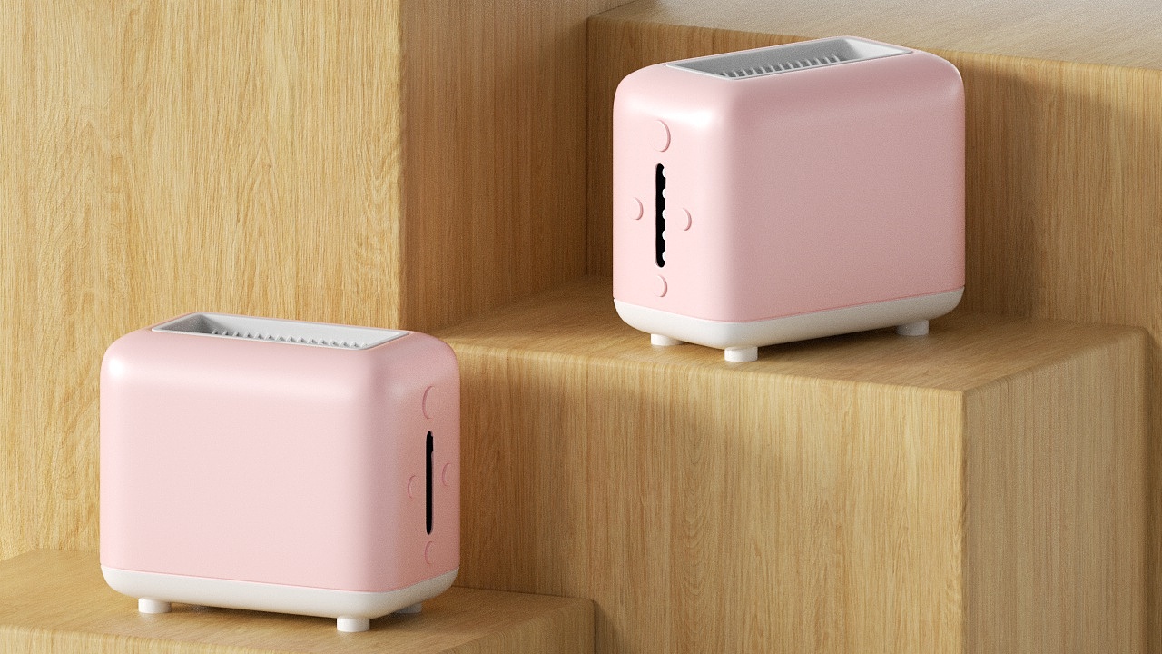 面包机建模渲染练习(100/031)