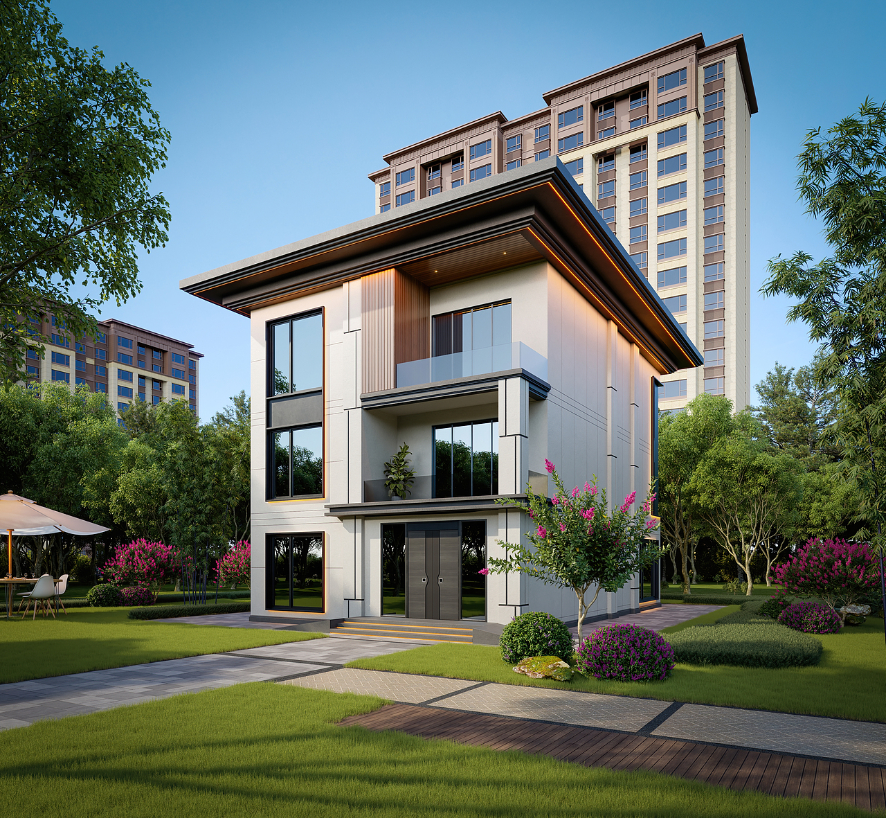 轻奢别墅（图ZMzcwNDM3NTM2） - 家装设计 - 站酷设计师痞老蟹原创素材 - 站酷ZCOOL