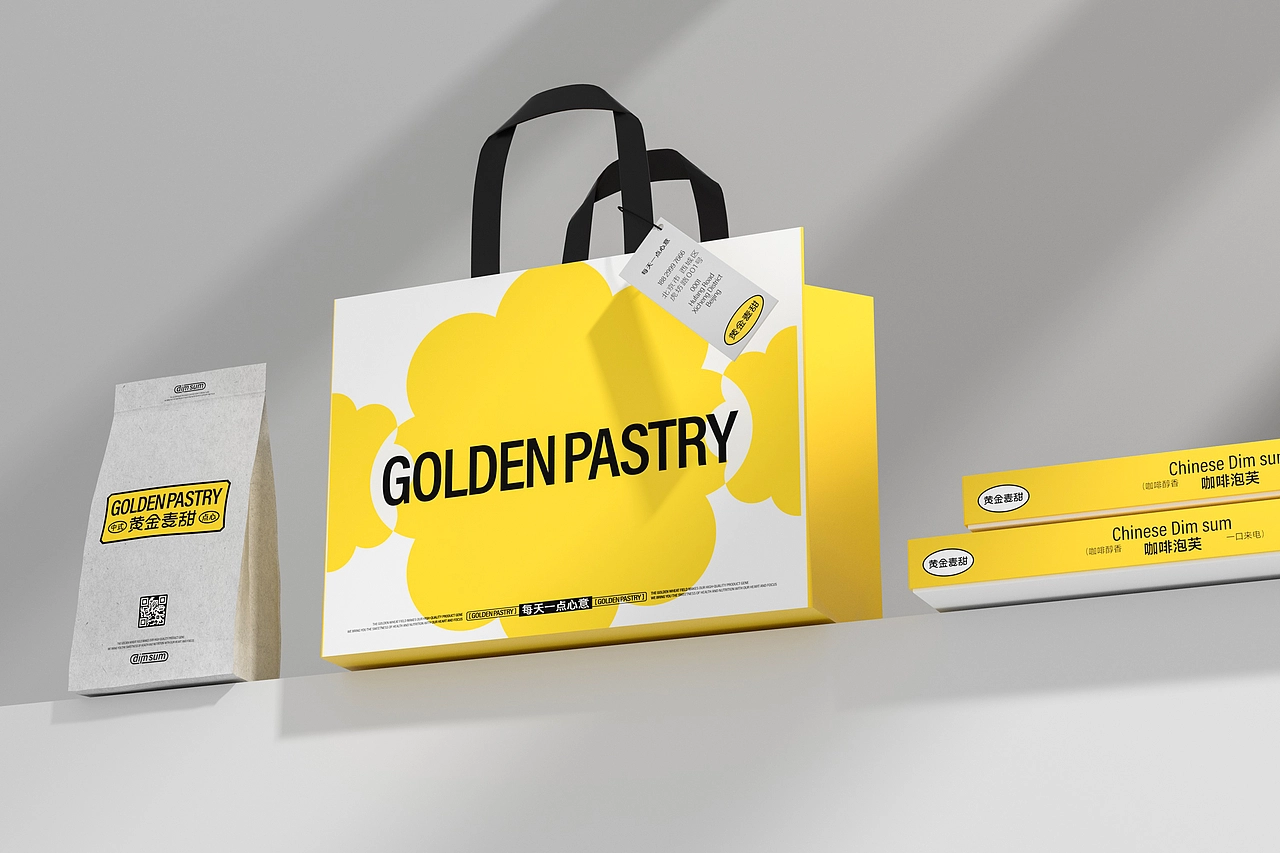 黄金麦甜烘焙品牌-餐饮策略视觉设计
