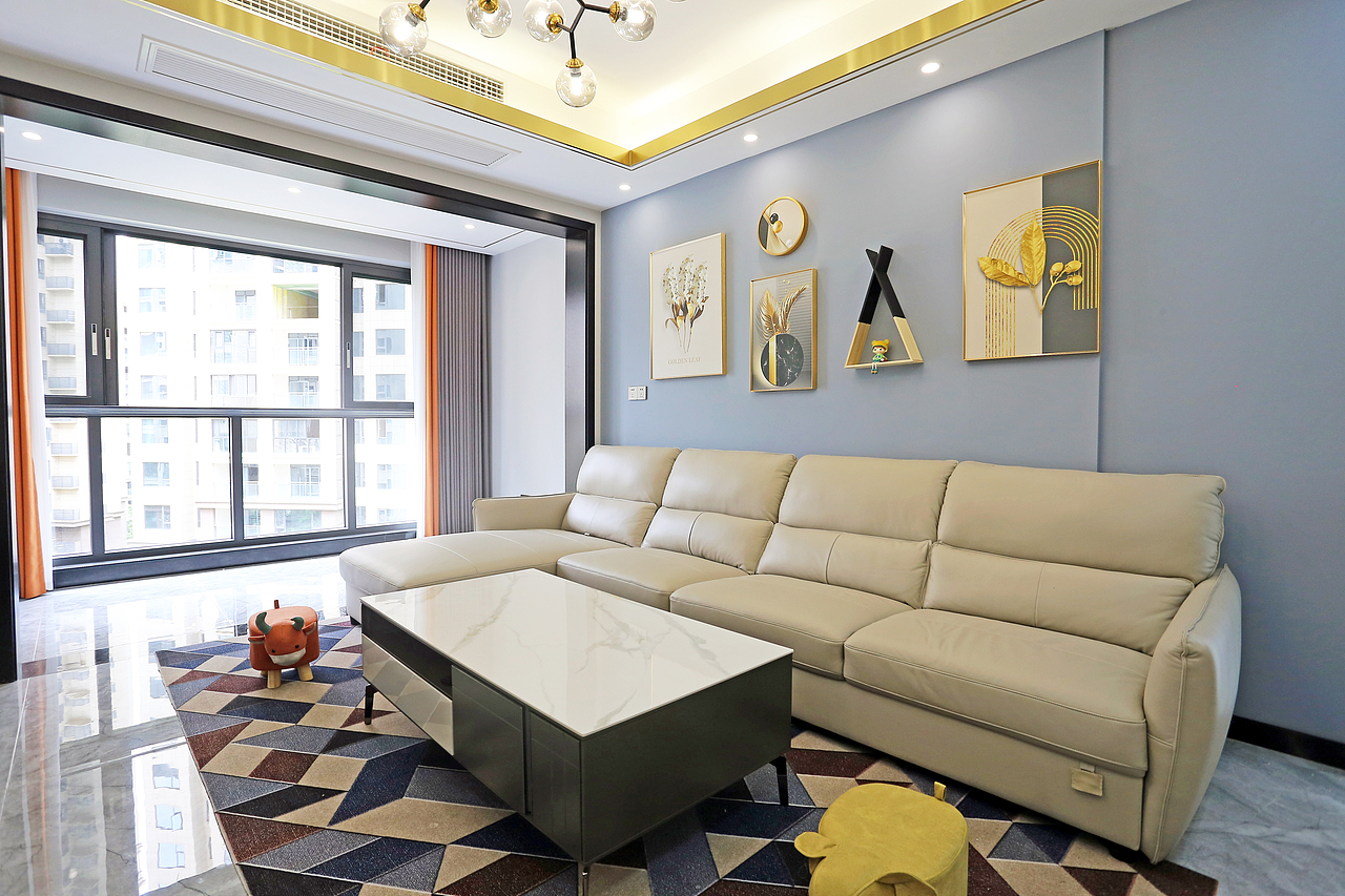 四川岳池龙湖观澜(105平方现代轻奢三居室)实景案例