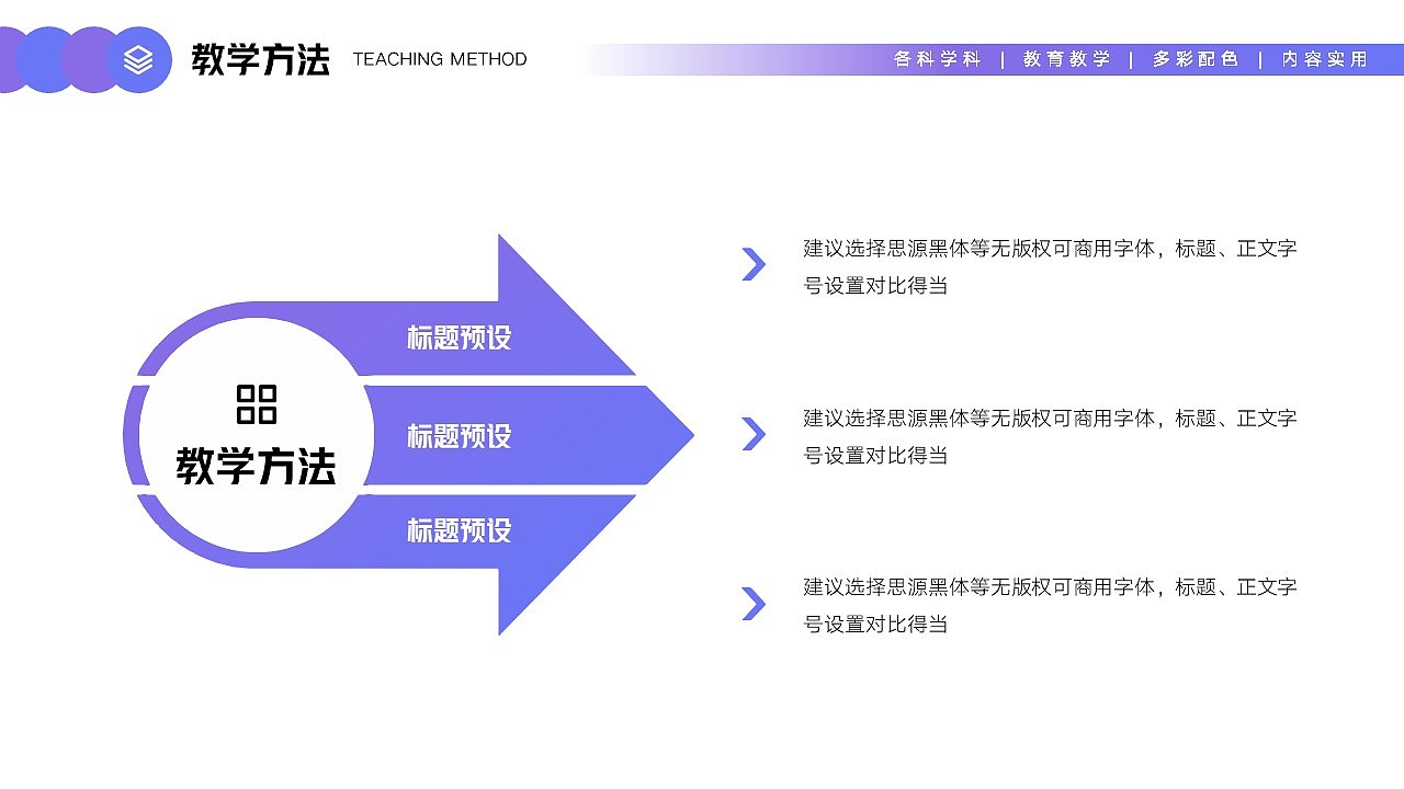 免费PPT模板!教育教学通用PPT!扁平卡通风~
