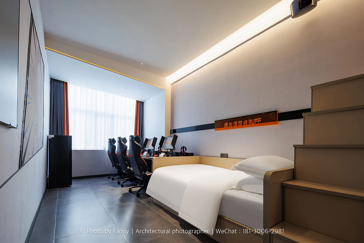 酒店摄影丨BuffHotel电竞酒店（武汉）