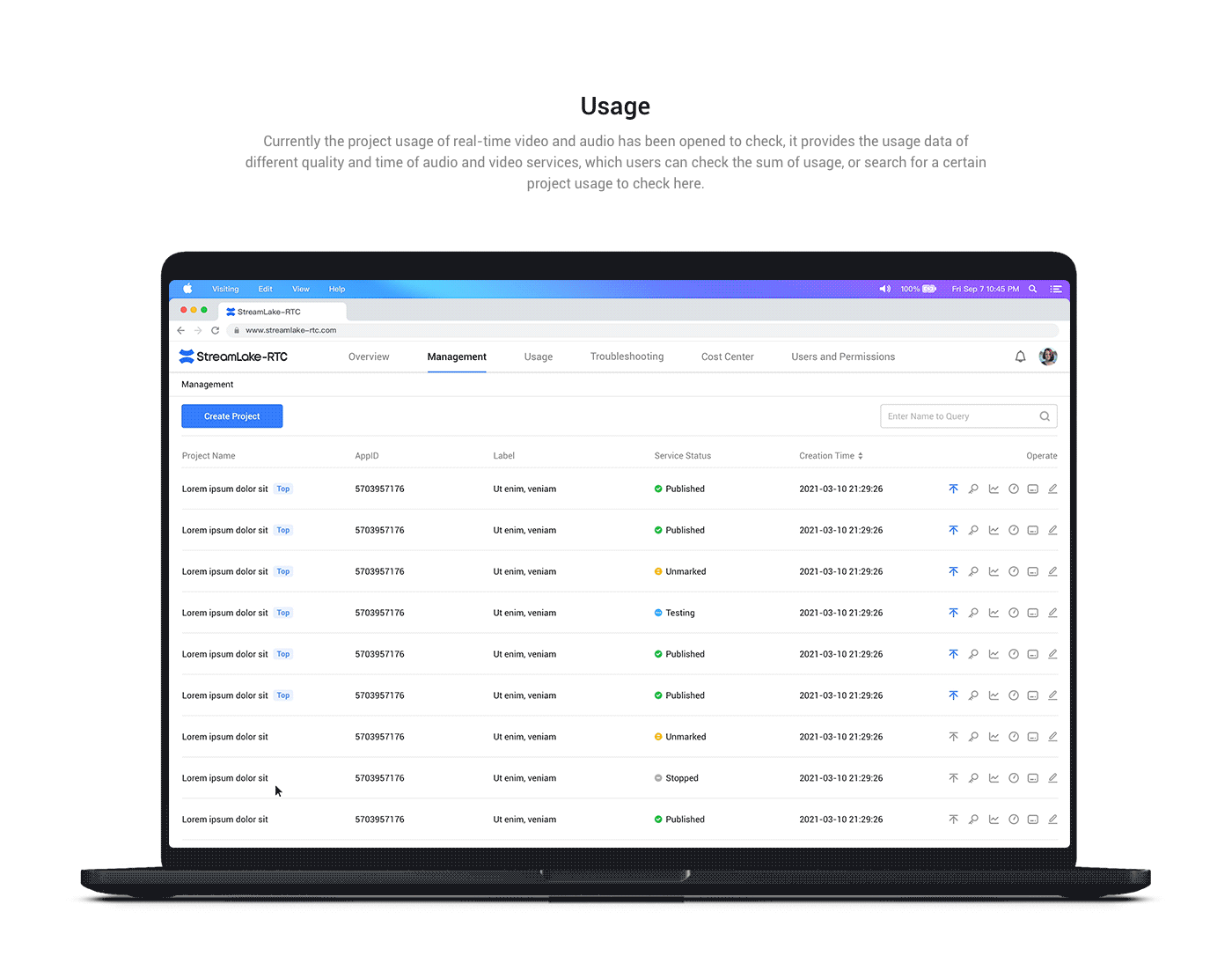 B端产品-StreamLake-RTC